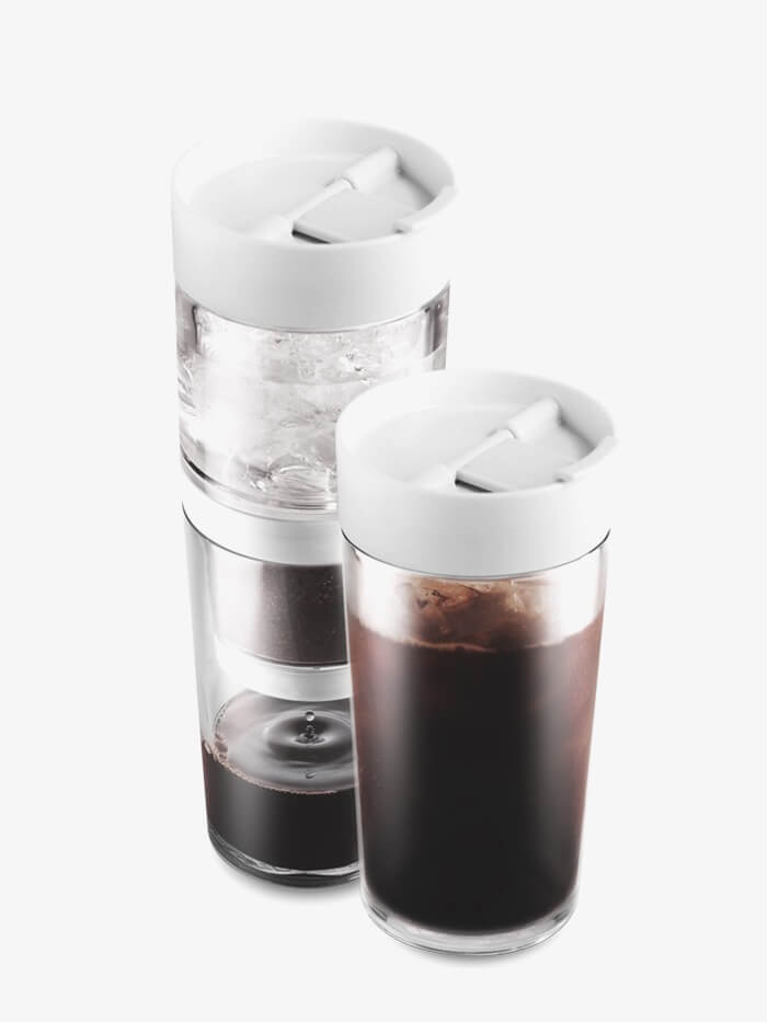 Dripo all in one ice drip coffee maker with built in mug